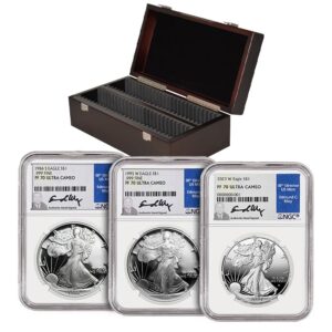 1986-2025 Silver American Eagle Proof 70 Date Run