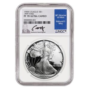 1988 Silver American Eagle Proof 70 Coin