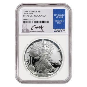 1994 Silver American Eagle Proof 70 Coin