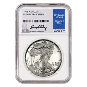 1995-W Silver American Eagle Proof 70 Coin