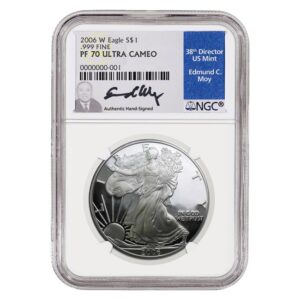 2006 Silver American Eagle Proof 70 Coin
