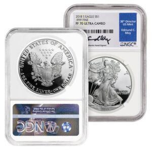 2018-S Silver American Eagle Proof 70 Coin