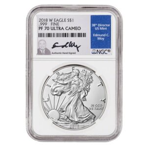 2018 Silver American Eagle Proof 70 Coin