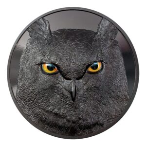 2022 1 Kilo Silver Hunters By Night Eagle Owl Coin