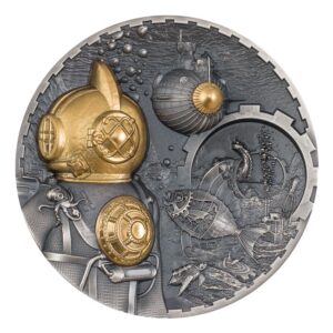 2022 3oz Silver Steampunk Nautilus Antique Finish Coin