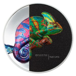2023 1oz Silver Eclectic Nature Chameleon Proof Coin