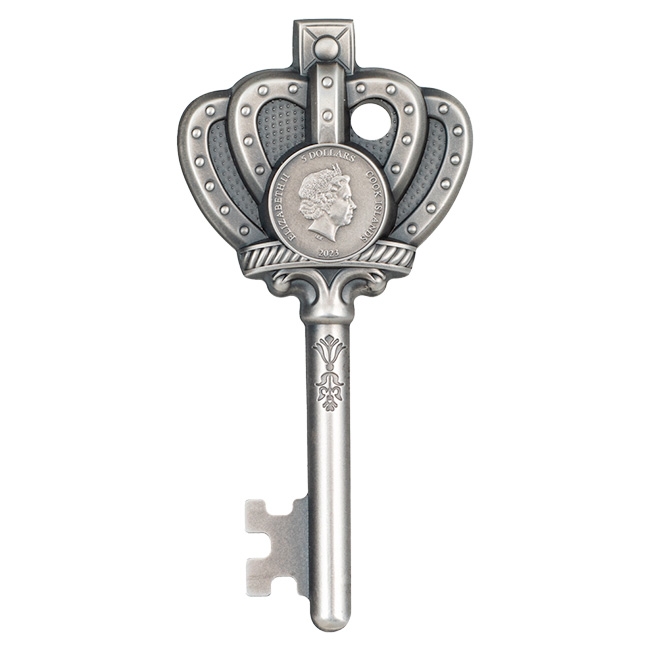 2023 1oz Silver Key to my Kingdom Ultra High Relief Coin