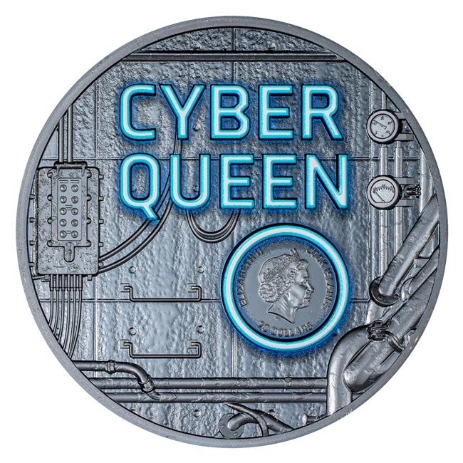 2023 3oz Silver Cyber Queen The Beginning Black Proof Coin