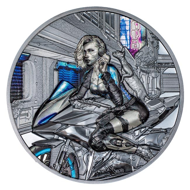 2023 3oz Silver Cyber Queen The Beginning Black Proof Coin