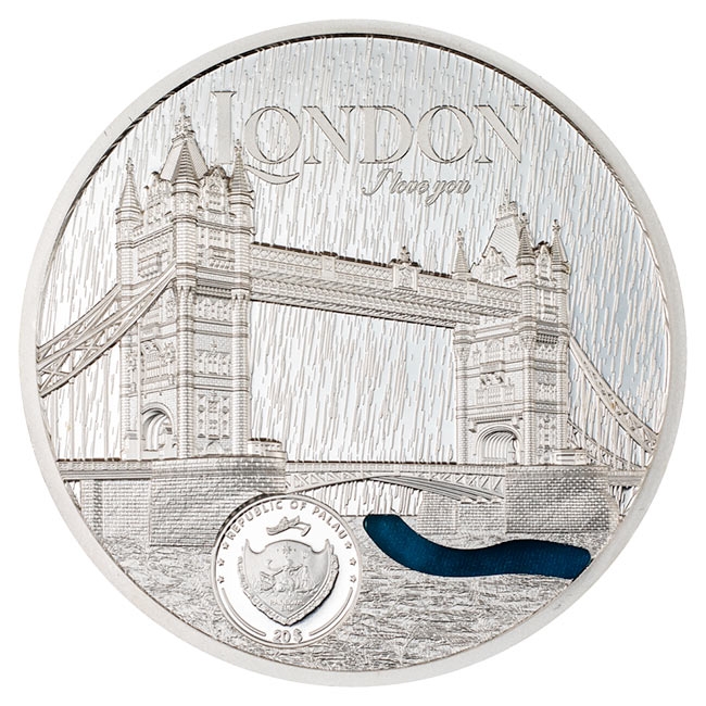2023 3oz Silver Tiffany Art Metropolis London Ultra High Relief Proof Coin