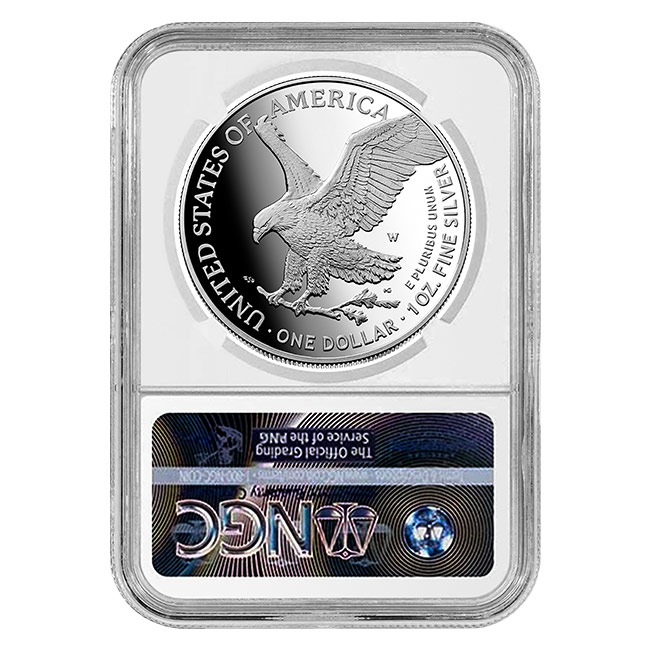 2025 250th Anniversary Silver Eagle Army Privy Proof 70 Coin