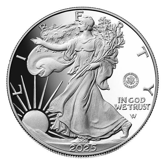 2025 250th Anniversary Silver Eagle Army Privy Proof 70 Coin
